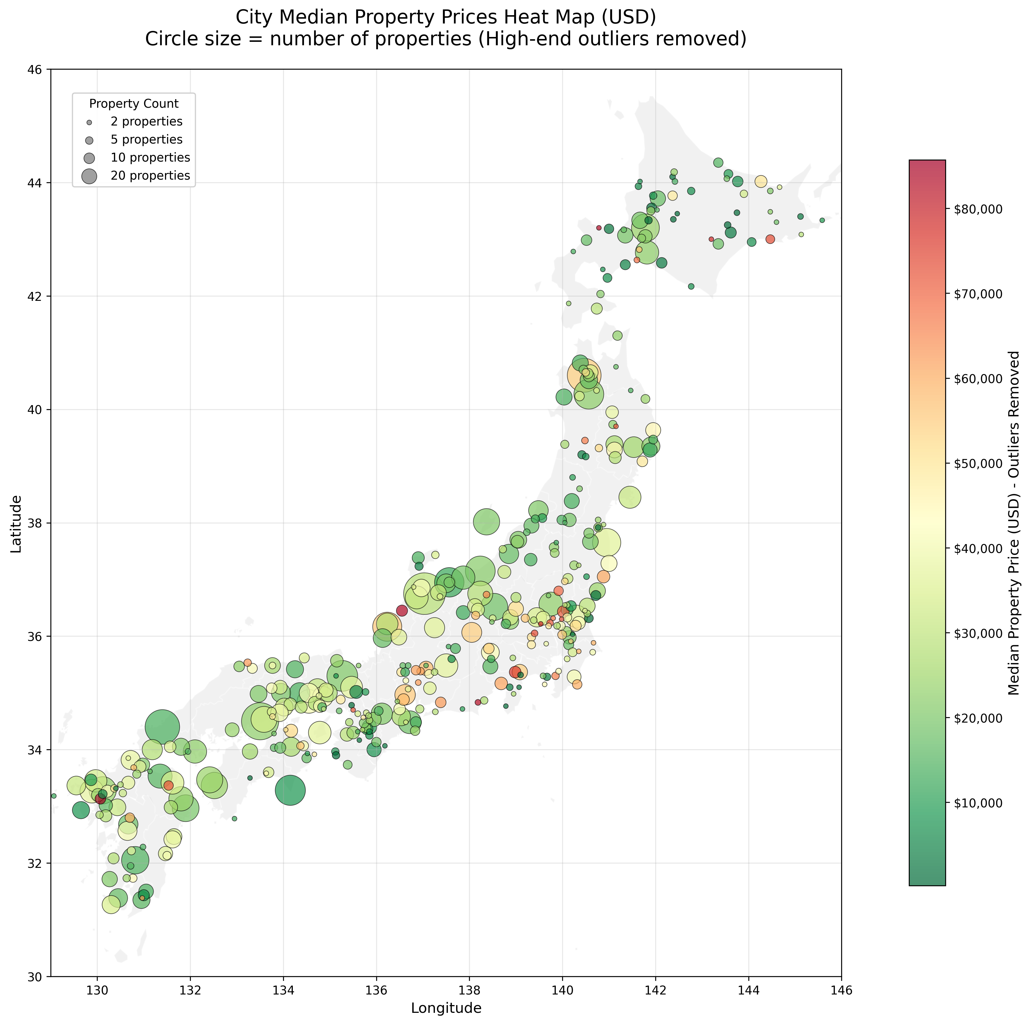 City Median Price Map